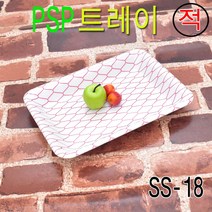 PSP트레이 스치로폼용기 정육트레이 고기포장용기 SS-18호 500개(적그물), 적그물, 500개, 적그물