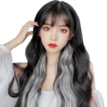 하이유니 브릿지 트윙클 여자 부분 셀프 패션 헤어 피스 붙임 머리 가발, 기본 (너비:3.5cm/기장:55cm), 44.오로라퍼플