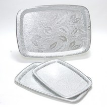 브로스코리아 국산 쟁반세트3p 쟁반 트레이 트래이 디저트쟁반 식판, 쟁반3p세트 09번