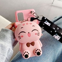 카드수납 만화 3D 고양이 지갑 동전 케이스 LG V10 V20 V30 V40 V50 V60 Q6 Q7 Q8 Q70 G3 G4 G5 G6 G7 G8 G9 귀여운 소프트 커버