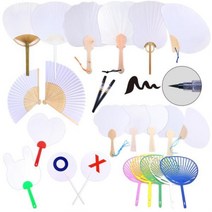 그리기부채 만들기부채 미니부채 나무부채 대나무부채 하드보드지 그림부채 끈부채 미술재료, 15.미니나무부채(A)