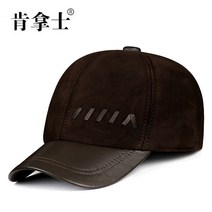 리얼 가죽 야구모자 남자 야상 캐주얼 기모 양가죽 모자 남 남자겨울모자 남자가죽모자 캠프캡 귀달이모자