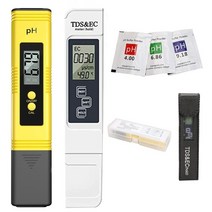 수질측정기 디지털 phtds ec meter tester 온도계 펜 물 순도 ppm 물, pH 측정기 흰색