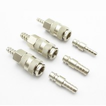 우레탄호스 에어호스 유압호스2pcs 6mm 8mm 10mm 호스 미늘 공압 피팅 유럽 표준 eu 유로 유형 공기 압축기 용 퀵 커플 링 커넥터 커플러