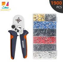 전선압착 펜치 통신케이블 압착 뻰치 니퍼 고급펜치 wozobuy 페룰 크림핑 도구 키트 페룰 절연 와이어 터미널 전기 와이어 커넥터용 래칫 와이어 크림퍼, 협력사, hsc8 6-4 1900개
