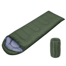 동계침낭 차박 구스 겨울 1인용 캠핑이불 경량 캠핑침낭 휴대용 아웃도어 캠핑 방수 침낭 0.95kg1.3kg1.8kg, 아미 그린 1.3kg