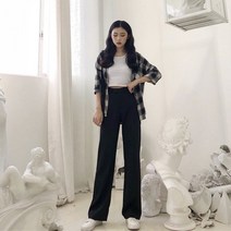 여성 기본 슬랙스 20대 여대생 바지 심플 팬츠