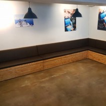 커피숍 프렌차이즈 붙박이쇼파 전문점, 진그레이