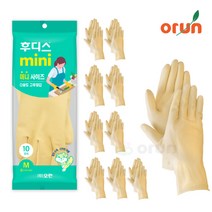 후디스 고무장갑 다용도 미니 10p, 후디스미니M-투명, 1개