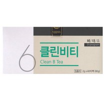비채유 6번 클린비티 (40 티백) 침출차, 40봉, 100ml