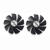 LED방열판 2PCS 95MM CF1015H12D 사파이어 Radeon RX 470 용 쿨러 팬 480 580 570 게임용 비디오 카드 냉각
