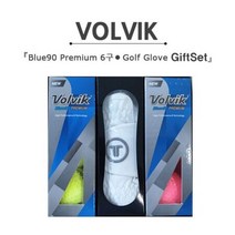 블루90 컬러볼 6구 + 투썸 반피 장갑 볼빅 프리미엄, 볼빅 6구+장갑(SIZE25