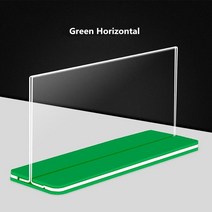 A5 아크릴 테이블 메뉴 사인 홀더 스탠드 종이 사진 디스플레이 프레임 광고 보드 레스토랑 호텔, [02] Green Horizontal