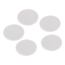 shangren Prettyia 50pcs 세라믹 섬유 절연 담요 전자 레인지 가마 라운드 매트, 115mm, 화이트, 유리 섬유