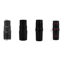 4 호텔 진공 청소기 호스 어댑터 변환기 블랙 액세서리 세트, 95mm, 플라스틱