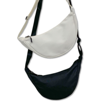 [2개] 투데일리 여성 미니 반달 크로스백 하프문 가방 문백