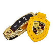 키링+키케이스 (세트) 포르쉐 파나메라 마칸 카이엔, A (키케이스) 09. 옐로우