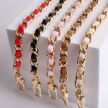 [Top100] 샤샤 메탈 가죽 체인 스트랩 숏 롱 30cm 120cm _23029EA, 제스쿠팡 샤샤체인스트랩(단품)_레드(롱120cm)
