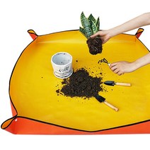 원예용 분갈이 매트 CN 실내 가드닝 방수 흙 놀이매트, 소(66cm)