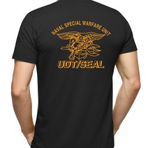 네이비멀티샵 쿨드라이 반팔 UDT/SEAL독수리(검/노)