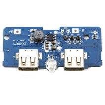 파워뱅크 자작배터리 캠핑용배터리 18650 듀얼 마이크로 USB 3.7V 5V 2A 부스트 모바일 보조베터리 DIY 리, 한개옵션0