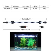 어항수초 수초어항 수족관용품 수족관 밝게 램프 고휘도 LED 관상용 물고기 조명 조경 EU 플러그