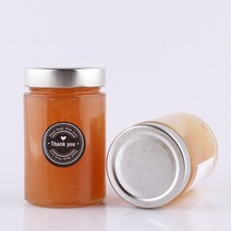 실버일자380 40개 유리병 잼병 쨈병 (약 지름 7.5cm x 높이 12cm), 1, A1-실버일자380 은색캡 40개-1박스