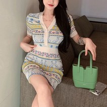 [바보사랑] 데일리 여성 원피스 드레스 하객 여름 니트 미니