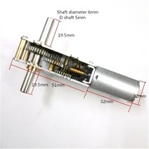 더블 샤프트 길이 19.5mm DC 미니 기어 모터 1.5V 3V 6V 12V 24V 속도 3.5rpm 120rpm 금속 박스 DIY WGF180-55, [14] 12V 44rpm