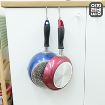 이지리빙랩 다용도 S자 문에 거는 대형 후크 걸이 / 리빙 용품 옷 걸이 모자 걸이, S자형 도어후크, 2개입