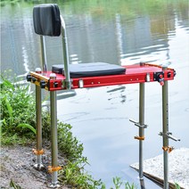 수상 좌대 민물낚시 좌대의자 발판 선반 휴대용 선상, 650 표준형 패키지A (빨강)