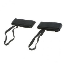 3x2pcs 바디 보드 지느러미 보호기 가죽 끈 바디 보드 오리발 수영 다이빙 밧줄, 나일론, 블랙