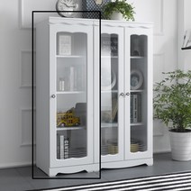 라인1300-400 장식장 진열장 틈새장 유리 양주 피큐어 인테리어, 화이트