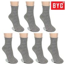 BYC 여자 3605 무압박양말(발목조임방지) 7켤레