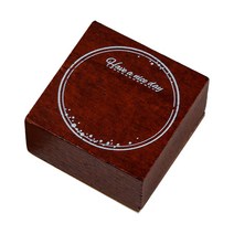 빈티지 우드 라벨 일러스트 레트로 티켓 메모 스탬프 다이어리 꾸미기, H