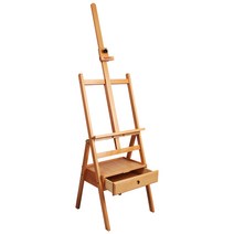 전문가용 이젤 서랍형 드로잉 액자 그림 나무 거치대