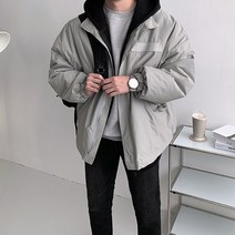 [당일출고] 양털 덤블안감 CN 오버핏 숏 야상 개파카