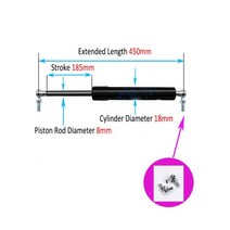 스트럿바 보강 지지대 1PC 350-500mm 20kg/200N/44LB 범용 스트럿 바 가스 스프링 지원 부팅 보닛 자동차, 17 450mm-A
