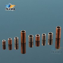 케이블부싱 3.18/4 // 4.76/5/6.35/8mm Rc 보트 샤프트 브래킷용 자동 윤활 베어링 오일리스 부싱 3 개, 한개옵션1, 08 6.35X8X20mm