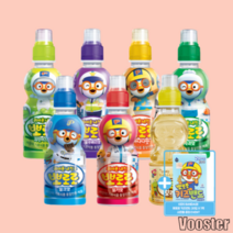 뽀로로 주스 어린이 음료수 235ml 24입 보리차 밀크맛 딸기 사과 블루베리 바나나 워터젤리, 뽀로로 음료수, 뽀로로 밀크맛 12입 + 블루베리 12입