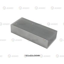 CPU쿨러 전자 라디에이터 알루미늄 조밀한 치아 방열판 압출 방열판 컴퓨터 수냉 시스템, 160x69x36mm