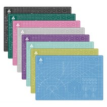 22x15cm 소형 책상 데스크 칼 커팅 작업 보호 패드 고무판 고무 매트 재단판 작업판 퍼플