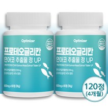 옵티마이저 프로테오글리칸 연어코연골추출물 정 UP 600mg x 60정, 36g, 2개