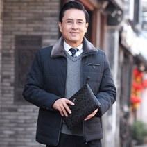 남성 솜옷 1670# 아빠 겨울 아우터 패딩에 두꺼운 패딩을 입은 할아버지 가을겨울 뉴타임즈 Z
