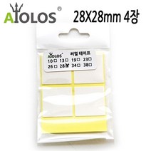 [AJZ_1549760] AiOLOS 써멀 테이프 28x28mm 4장 쿨러튜닝 써멀패드 써멀테잎 열전도테이프 써멀테이프