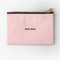 광목파우치 명품화장품 어린이집 친환경 파우치 Miu Miu-지퍼 파우치 보관 돈 화장품 키 여성 속옷 포장