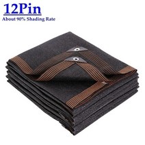 까페 감성 타프 자외선차단 장마 캐노피 3 6 12 핀 black hdpe anti-uv sun shade net 전망대 보호소 야외 pergola 태양 덮개 농업 온실 양산, 협력사, 12핀 네트, 1.5mx4m
