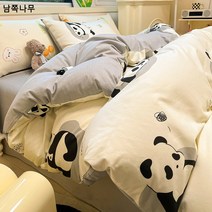 봄여름 코튼 샤오홍수 플라워 4종 세트 100 순면 민박 호텔 숙소 도매 샤오신앙 ins 세트