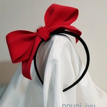 쁘니쥬 네오플랜 백설공주 왕리본 머리띠 헤어밴드