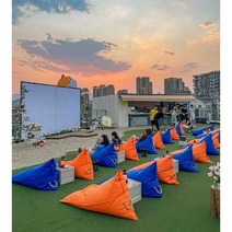 빈백 라운지 해변 레저 1인용 집꾸미기 감싸는 등쿠션